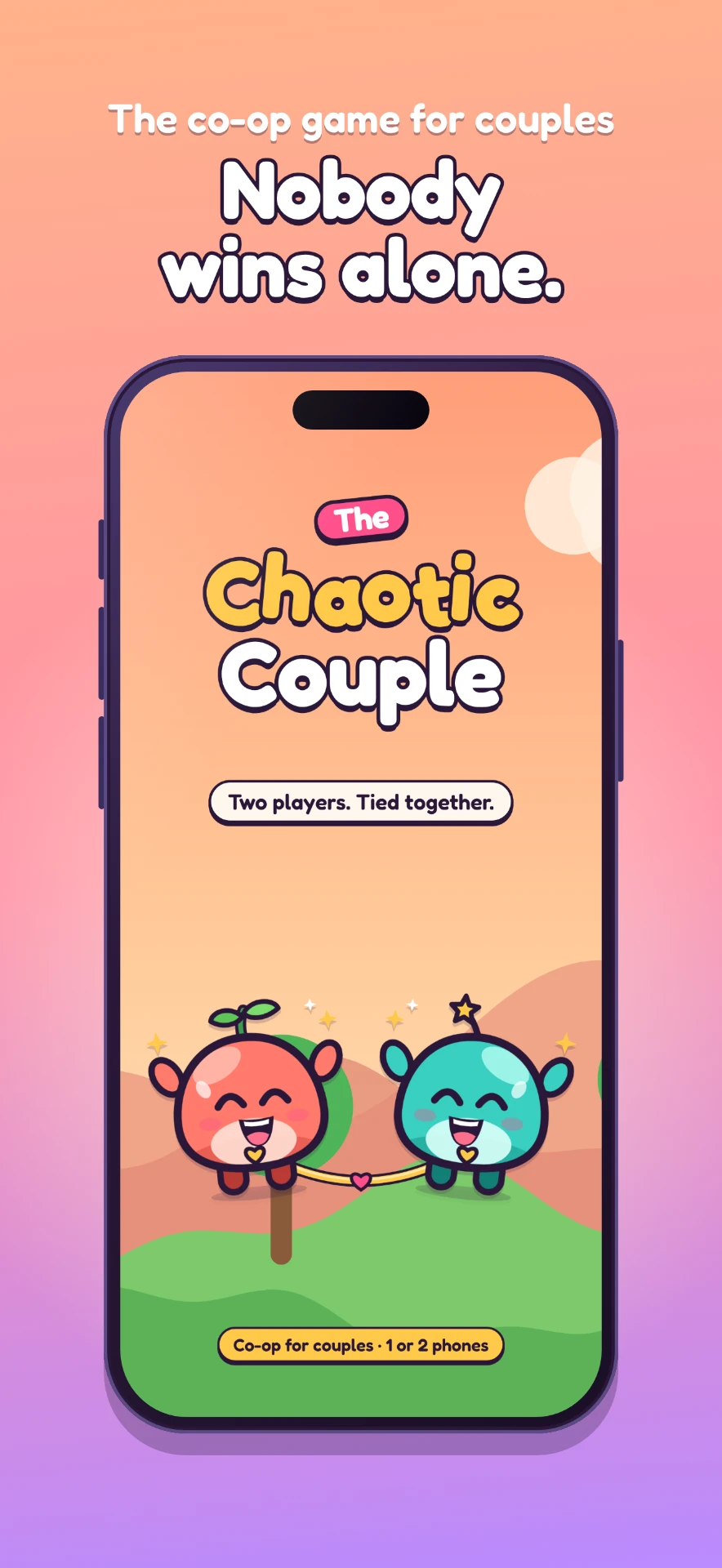 The Chaotic Couple title screen with Kip and Lumi